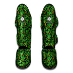 Bird Of Paradise And Palm Leaves Print Muay Thai Shin Guard