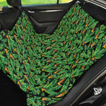 Bird Of Paradise And Palm Leaves Print Pet Car Back Seat Cover