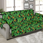 Bird Of Paradise And Palm Leaves Print Sofa Protector