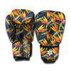 Bird Of Paradise Flower Pattern Print Boxing Gloves