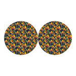 Bird Of Paradise Flower Pattern Print Car Coasters