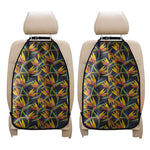 Bird Of Paradise Flower Pattern Print Car Seat Organizers