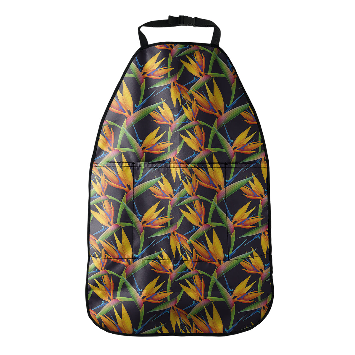 Bird Of Paradise Flower Pattern Print Car Seat Organizers