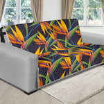 Bird Of Paradise Flower Pattern Print Futon Protector