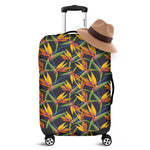 Bird Of Paradise Flower Pattern Print Luggage Cover