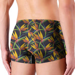 Bird Of Paradise Flower Pattern Print Men's Boxer Briefs