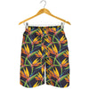 Bird Of Paradise Flower Pattern Print Men's Shorts