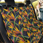 Bird Of Paradise Flower Pattern Print Pet Car Back Seat Cover