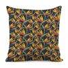 Bird Of Paradise Flower Pattern Print Pillow Cover