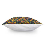 Bird Of Paradise Flower Pattern Print Pillow Cover