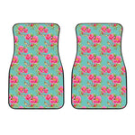 Bird Pink Floral Flower Pattern Print Front Car Floor Mats
