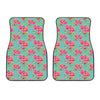 Bird Pink Floral Flower Pattern Print Front Car Floor Mats