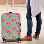 Bird Pink Floral Flower Pattern Print Luggage Cover GearFrost