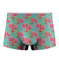 Bird Pink Floral Flower Pattern Print Men's Boxer Briefs