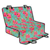 Bird Pink Floral Flower Pattern Print Pet Car Back Seat Cover