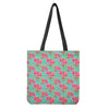 Bird Pink Floral Flower Pattern Print Tote Bag