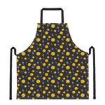 Bitcoin And Ethereum Pattern Print Apron