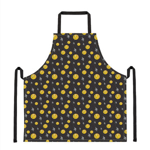 Bitcoin And Ethereum Pattern Print Apron