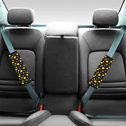 Bitcoin And Ethereum Pattern Print Car Seat Belt Covers