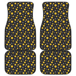 Bitcoin And Ethereum Pattern Print Front and Back Car Floor Mats