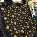 Bitcoin And Ethereum Pattern Print Pet Car Back Seat Cover