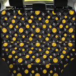 Bitcoin And Ethereum Pattern Print Pet Car Back Seat Cover
