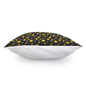 Bitcoin And Ethereum Pattern Print Pillow Cover