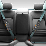 Bitcoin Connection Pattern Print Car Seat Belt Covers