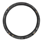 Bitcoin Connection Pattern Print Car Steering Wheel Cover