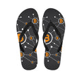 Bitcoin Connection Pattern Print Flip Flops