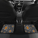 Bitcoin Connection Pattern Print Front and Back Car Floor Mats