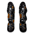 Bitcoin Connection Pattern Print Muay Thai Shin Guards