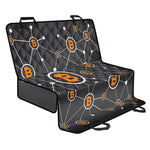 Bitcoin Connection Pattern Print Pet Car Back Seat Cover