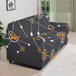 Bitcoin Connection Pattern Print Sofa Cover