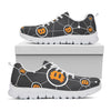 Bitcoin Connection Pattern Print White Sneakers