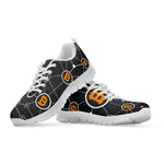 Bitcoin Connection Pattern Print White Sneakers