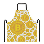 Bitcoin Crypto Pattern Print Apron