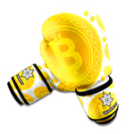 Bitcoin Crypto Pattern Print Boxing Gloves