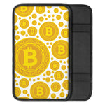 Bitcoin Crypto Pattern Print Car Center Console Cover