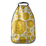 Bitcoin Crypto Pattern Print Car Seat Organizers