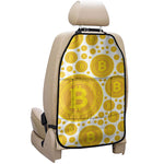 Bitcoin Crypto Pattern Print Car Seat Organizers