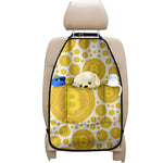 Bitcoin Crypto Pattern Print Car Seat Organizers