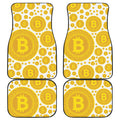 Bitcoin Crypto Pattern Print Front and Back Car Floor Mats