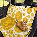 Bitcoin Crypto Pattern Print Pet Car Back Seat Cover