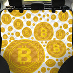Bitcoin Crypto Pattern Print Pet Car Back Seat Cover