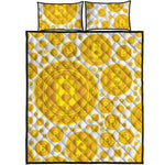Bitcoin Crypto Pattern Print Quilt Bed Set