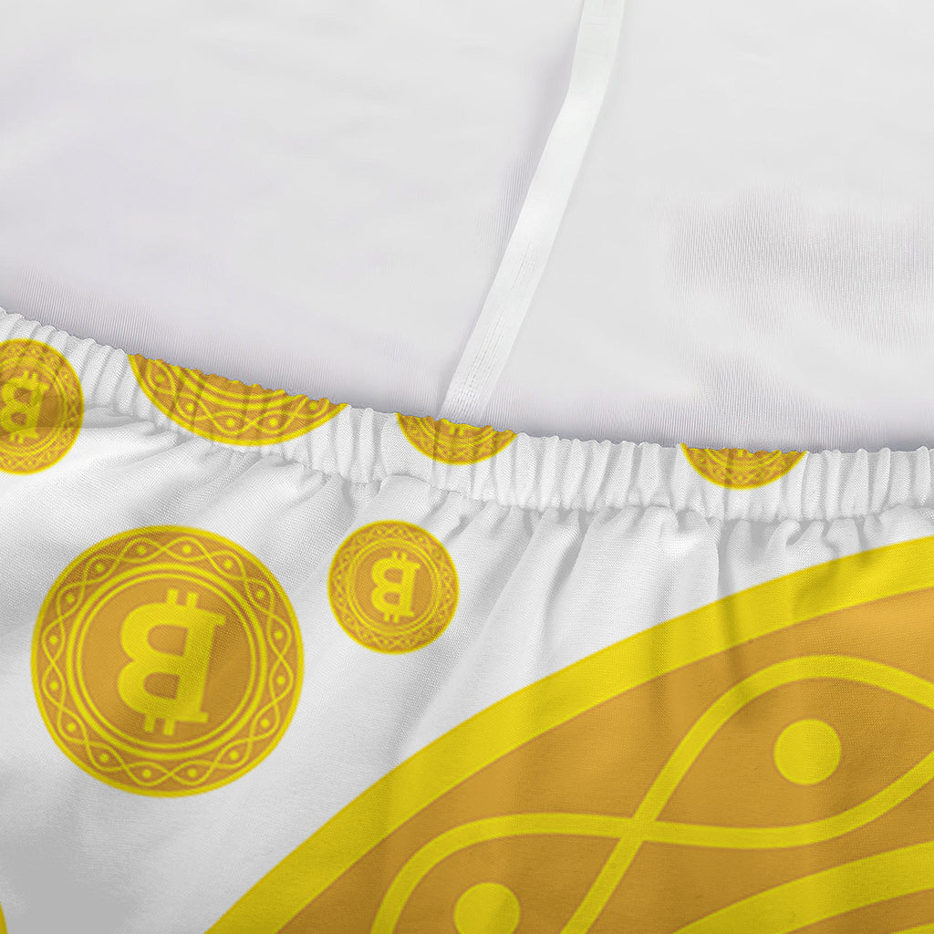 Bitcoin Crypto Pattern Print Sofa Cover