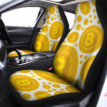 Bitcoin Crypto Pattern Print Universal Fit Car Seat Covers