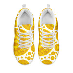 Bitcoin Crypto Pattern Print White Sneakers