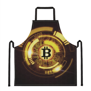 Bitcoin Crypto Symbol Print Apron